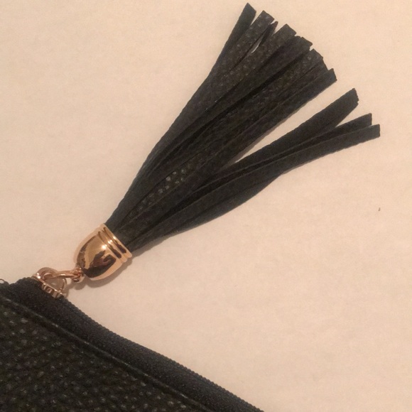 🌟4/$10 Sale🌟 ZiGi MARAiS Black Copper Makeup Beauty Bag Sunglasses Case Tassel - Picture 6 of 12